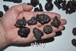 WHOLESALE Prophecy Stone Hematite Pseudomorph from Egypt 41 pieces 1 kg # 5382