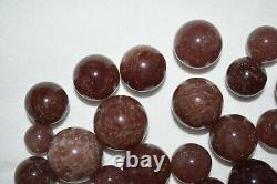 WHOLESALE Red Aventurine / Cherry Tanzberry Quartz Spheres Tanzania 1 kg # 5148