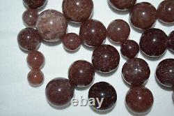 WHOLESALE Red Aventurine / Cherry Tanzberry Quartz Spheres Tanzania 1 kg # 5148