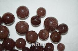 WHOLESALE Red Aventurine / Cherry Tanzberry Quartz Spheres Tanzania 1 kg # 5148