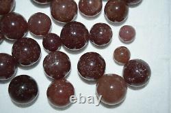 WHOLESALE Red Aventurine / Cherry Tanzberry Quartz Spheres Tanzania 1 kg # 5148