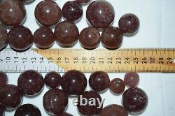 WHOLESALE Red Aventurine / Cherry Tanzberry Quartz Spheres Tanzania 1 kg # 5148