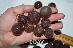 WHOLESALE Red Aventurine / Cherry Tanzberry Quartz Spheres Tanzania 1 kg # 5148