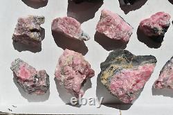 WHOLESALE Rhodochrosite Rough / Natural Stones from Mexico 2 kg # 5345