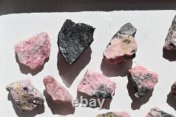 WHOLESALE Rhodochrosite Rough / Natural Stones from Mexico 2 kg # 5345