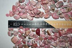 WHOLESALE Rhodochrosite Tumbled Polished Stones from Argentina 1 kg # 5419