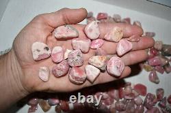 WHOLESALE Rhodochrosite Tumbled Polished Stones from Argentina 1 kg # 5419