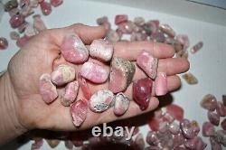 WHOLESALE Rhodochrosite Tumbled Polished Stones from Argentina 1 kg # 5419