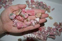 WHOLESALE Rhodochrosite Tumbled Polished Stones from Argentina 1 kg # 5419