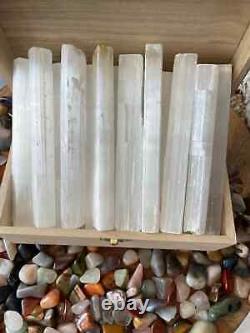 WHOLESALE Selenite Wands 4 inch, 6inch Raw Selenite Selenite Crystal Logs