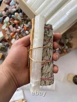 WHOLESALE Selenite Wands 4 inch, 6inch Raw Selenite Selenite Crystal Logs