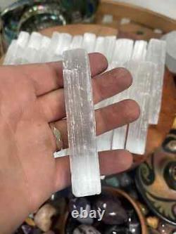 WHOLESALE Selenite Wands 4 inch, 6inch Raw Selenite Selenite Crystal Logs