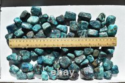 WHOLESALE Shattuckite / Chrysocolla Tumbled Stones from Congo 2 kg parcel # 5306