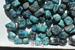 WHOLESALE Shattuckite / Chrysocolla Tumbled Stones from Congo 2 kg parcel # 5306