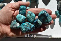 WHOLESALE Shattuckite / Chrysocolla Tumbled Stones from Congo 2 kg parcel # 5306