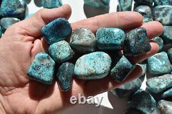 WHOLESALE Shattuckite / Chrysocolla Tumbled Stones from Congo 2 kg parcel # 5306