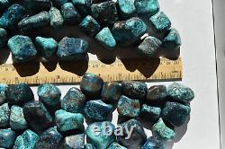 WHOLESALE Shattuckite / Chrysocolla Tumbled Stones from Congo 2 kg parcel # 5332