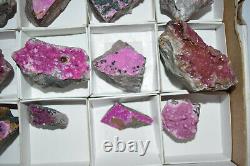 WHOLESALE parcel Cobaltoan Calcite from Congo 3 kg 22 pieces # 5222