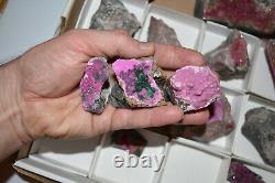 WHOLESALE parcel Cobaltoan Calcite from Congo 3 kg 22 pieces # 5222