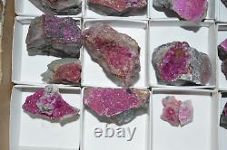 WHOLESALE parcel Cobaltoan Calcite from Congo 3 kg 30 pieces # 5111