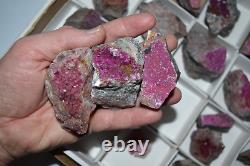 WHOLESALE parcel Cobaltoan Calcite from Congo 3 kg 30 pieces # 5111