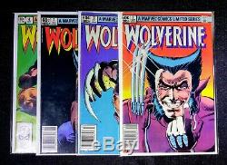 WOLVERINE Limited Series 1-4 Set Run 1982 Frank Miller 1st Solo Series Claremont