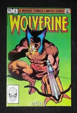 WOLVERINE Limited Series 1-4 Set Run 1982 Frank Miller 1st Solo Series Claremont