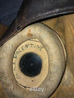 WW2. A RAF flying helmet and cockpit instruments. Former owner Murray Valantine