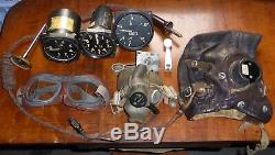 WW2 and shortly after, A collection RAF equipment and 3 cockpit instruments