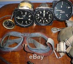 WW2 and shortly after, A collection RAF equipment and 3 cockpit instruments