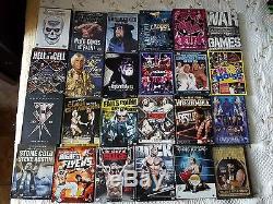 WWE WWF WCW ECW FMW ROH DVD Wrestling Collection Huge Wholesale Lot (124 DVDs)