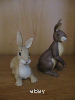 Watership Down Ceramic Figure Lot Vintage Rare Bunny Rabbit Animated Film 1982