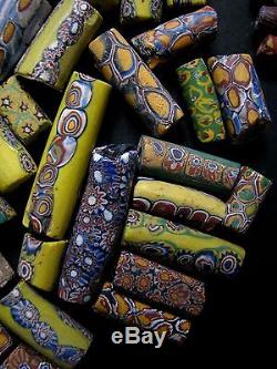 Whole Sale 173 Old Millefiori Venetian Trade Beads Mix Variety Cheap Don't Miss