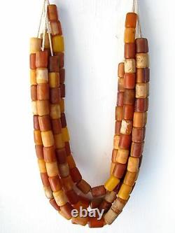 Whole Sale Old Rare 5 Africa Amber Beads Beautiful Cheap Don't Miss