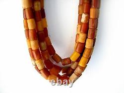 Whole Sale Old Rare 5 Africa Amber Beads Beautiful Cheap Don't Miss