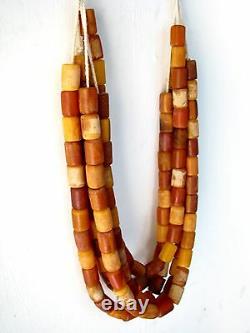 Whole Sale Old Rare 5 Africa Amber Beads Beautiful Cheap Don't Miss