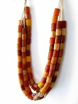 Whole Sale Old Rare 5 Africa Amber Beads Beautiful Cheap Don't Miss