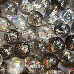 Wholesale 2.2LB high quality pretty crystal ball with rainbows smoky quartz ball