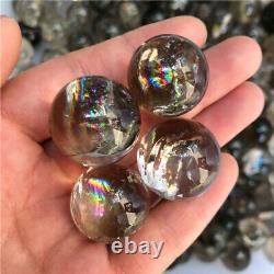 Wholesale 2.2LB high quality pretty crystal ball with rainbows smoky quartz ball