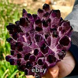 Wholesale 300G+ Raw Phantom Crystal Cluster Hole Specimen Decoration 5 Pcs Set