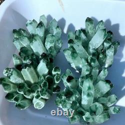 Wholesale 300G+ Raw Phantom Crystal Cluster Hole Specimen Decoration 5 Pcs Set