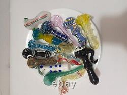 Wholesale 4 Handmade Decorative Unique Glass spoon Hand Pipe. Pack Of 15
