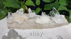 Wholesale 5pcs 1780g Natural Cluster White Clear Crystal Specimen Mineral