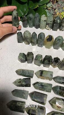 Wholesale 63pcs 3.2kg Natural epidote agate Obelisk Tower point Crystal Healing