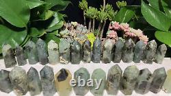 Wholesale 63pcs 3.2kg Natural epidote agate Obelisk Tower point Crystal Healing