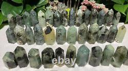 Wholesale 63pcs 3.2kg Natural epidote agate Obelisk Tower point Crystal Healing
