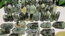 Wholesale 63pcs 3.2kg Natural epidote agate Obelisk Tower point Crystal Healing