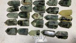Wholesale 63pcs 3.2kg Natural epidote agate Obelisk Tower point Crystal Healing