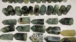 Wholesale 63pcs 3.2kg Natural epidote agate Obelisk Tower point Crystal Healing