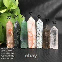 Wholesale A lot Natural Quartz Crystal Obelisk Carved Wand Point Healing gift